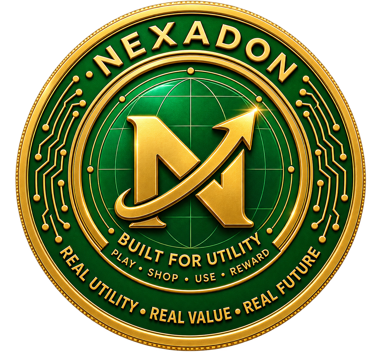 NexaDon (NXD) Gold Coin Obverse